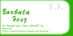 borbala hesz business card
